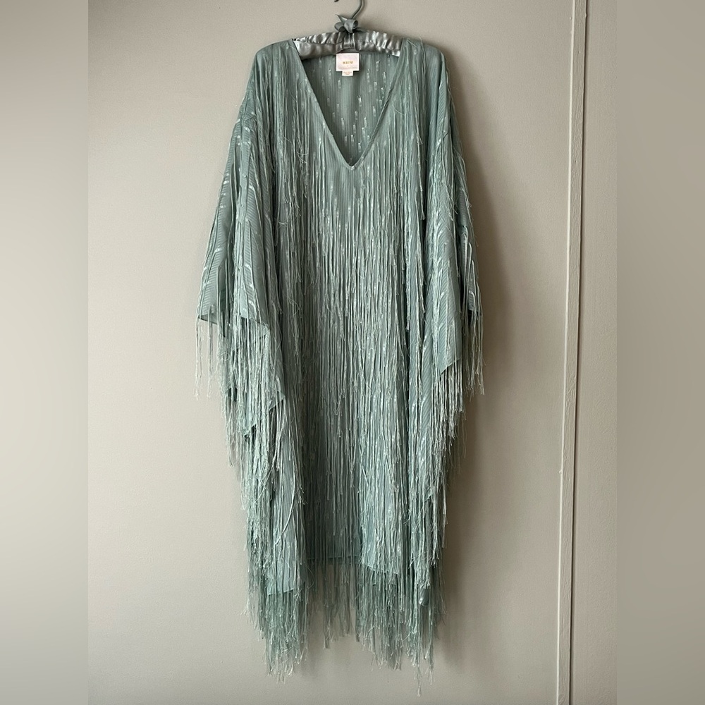Meave by Anthropologie fringe kaftan/dress